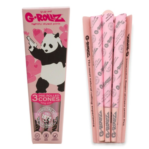 (2) G-Rollz - Banksy Graffiti King Size Cones 3ct - Bongs Canada