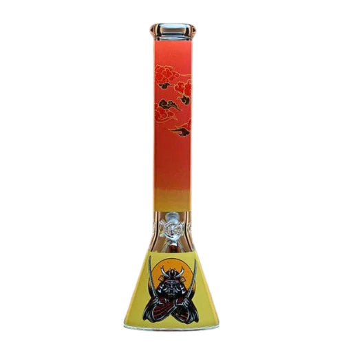 (2) Samurai 16" Castle Glass Beaker Bong (9mm) - Bongs Canada