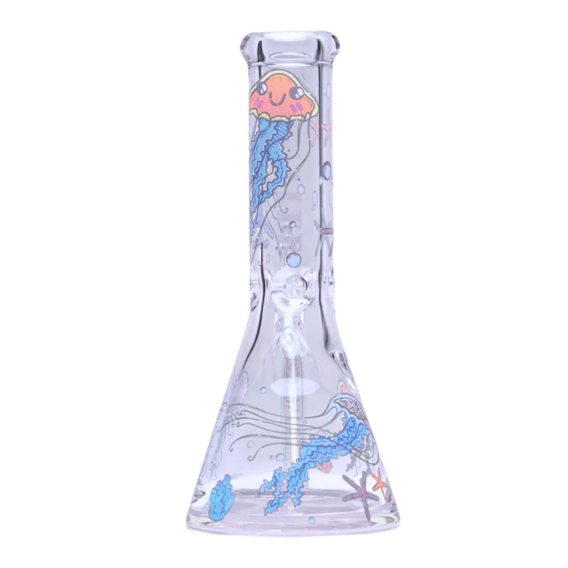 Castle Glass - Jelly Fish Bong - 12 Inch - Bongs Canada