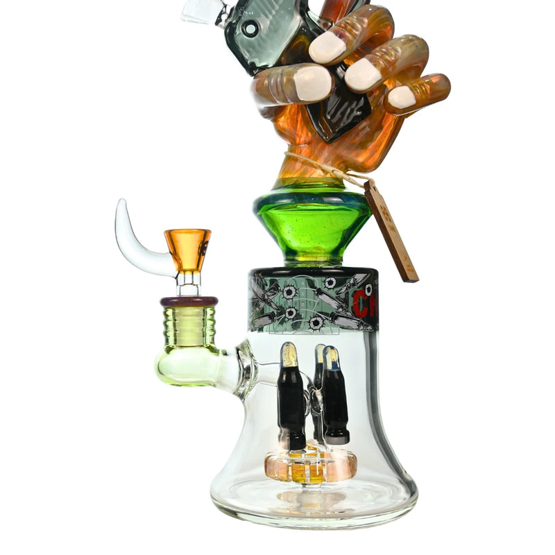 Cheech - 12" Cheech Handgun Themed Smoking Bong w/ Handpipe - Bongs Canada