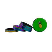 (3) Arsenal Glass - Arsenal Glow In The Dark Pastel Sticker Grinder 52mm 4-Pc - 3ct - Bongs Canada