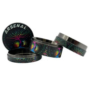 (3) Arsenal - Arsenal Spirit Tree 55mm 4-Pc Grinder - 3ct - Bongs Canada