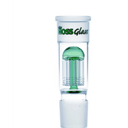 5" Hoss Glass Y412 8 Arm Percolator Middle - Build A Bong Hoss Glass Bongs Canada