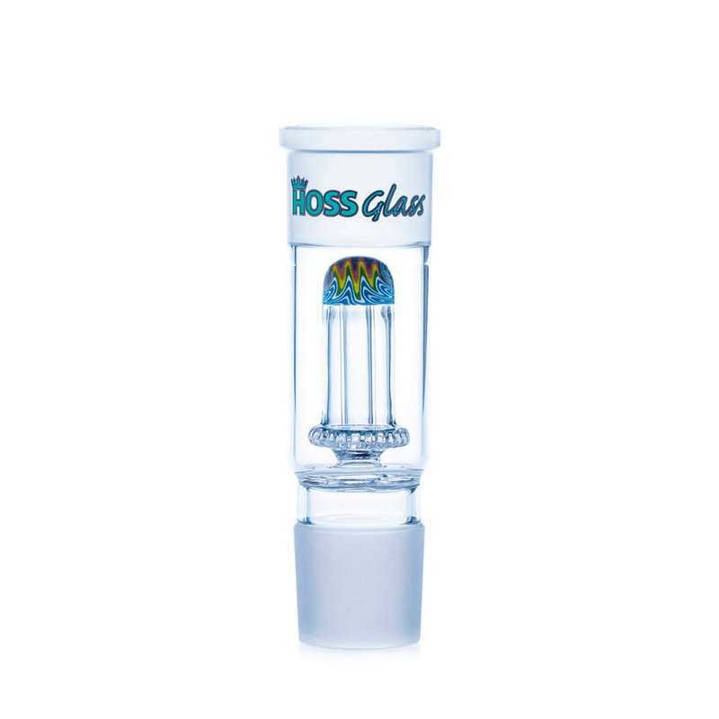 5" Hoss Glass YH906 Dome Percolator Color Reversal Middle - Build A Bong Hoss Glass Bongs Canada