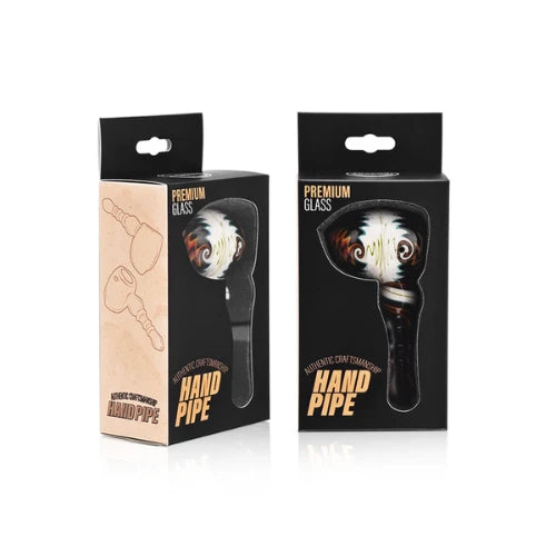 Arsenal Glass - 5.3" Arsenal Tornado Ember Handpipe - Bongs Canada