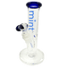 8" Mint Stubby Straight Tube Bong - Blue -Mint Glass Bongs Canada