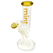 8" Mint Stubby Straight Tube Bong - Gold - Mint Glass Bongs Canada