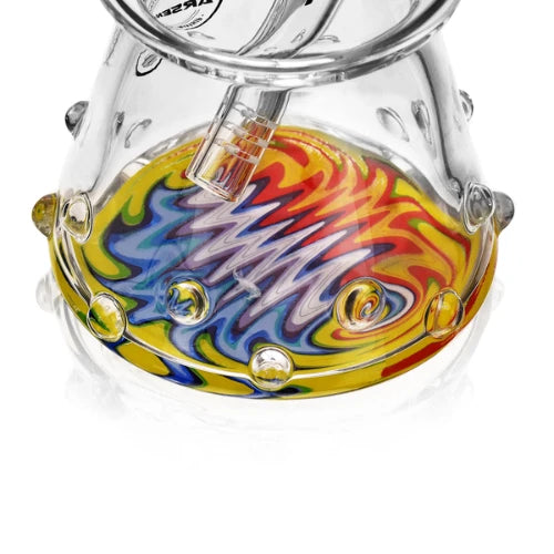 Arsenal Glass - 8" Iridescent Drop Glass Bong - Bongs Canada