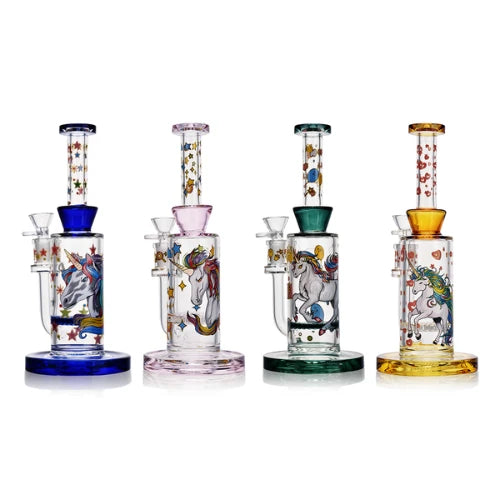 Arsenal Glass - 9.5" Enchanted Unicorn Dreams Rig - Bongs Canada