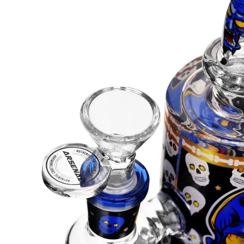 Arsenal Glass - 9" Angry Skull Glass Rig - Bongs Canada