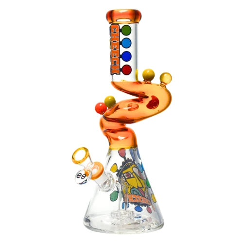 Cheech - 12 Inch Colored Twisted Zong - Amber - Bongs Canada