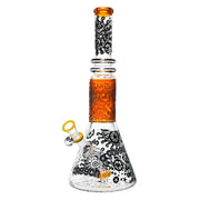 Cheech - 13 Inch Octo Compass Beaker - Amber - Bongs Canada