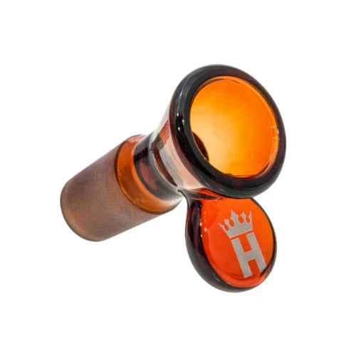 Hoss Glass - 14mm Full Color Cone Bowl - Amber - Bongs Canada