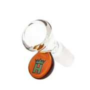 Hoss Glass - Cone Bowl with Colored Tab - Amber - Bongs Canada