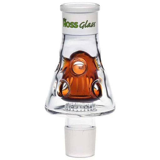 7" Hoss Glass Holey Middle Percolator - Build A Bong - Amber - Bongs Canada