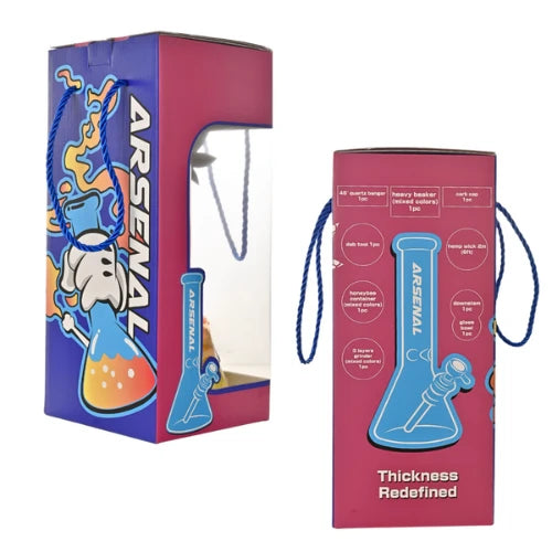 Arsenal Glass - 12” 5mm Toon Tripper Glass Bong 9-in-1 Dab Kit - Bongs Canada