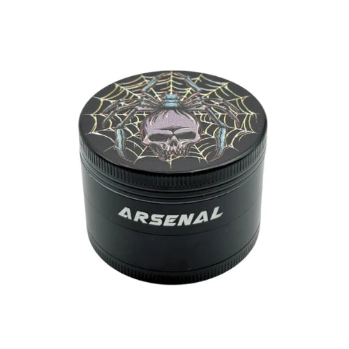 Arsenal Glass - Arsenal Spider Mayhem 50mm 4-Pc Grinder - 3ct - Bongs Canada