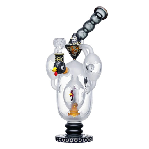 Cheech - 14.5" Rooster in a Bubble Bong - Black - Bongs Canada