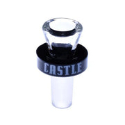 Castle Glass - 14mm Puck Bowl - Black - Bongs Canada