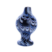 Castle Glass - Swirly Bubble Cap - Black - Bongs Canada