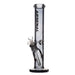 Arsenal brand 14 inch tall full coloured straight tube bong made with 5mm black glass