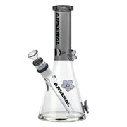 Arsenal Glass - Spring Bloom Glass Beaker 10” - Black - Bongs Canada