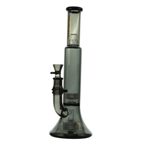 Arsenal - Arsenal Triple Ice Matrix Recycler 14” Glass Bong - Black - Bongs Canada