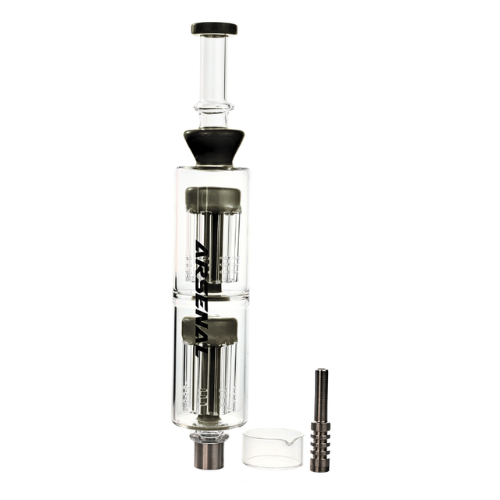 Arsenal - Arsenal Twin Core Perc Nectar Collector Kit - Black - Bongs Canada