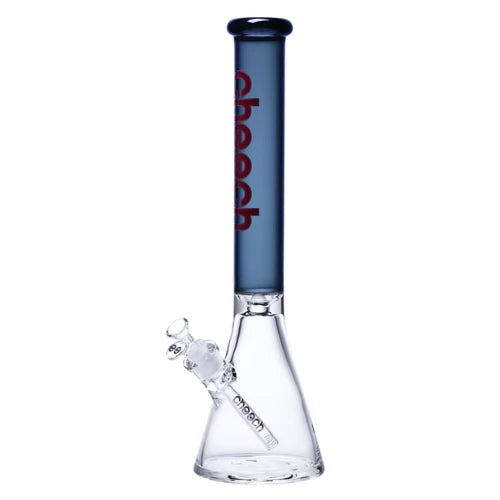 18 inch tall Cheech beaker bong made with 7mm glass and black top tube