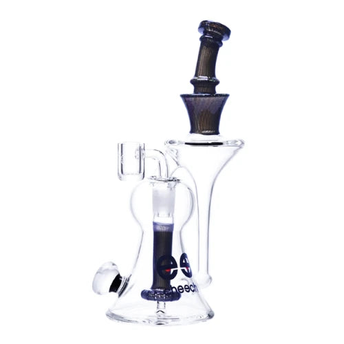 9" tall cheech brand recycler dab rig in black