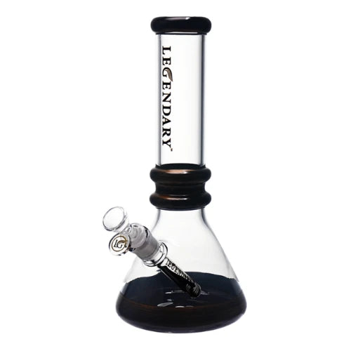 Legendary brand 12 Inch 5mm thick glass Full Color Beaker bong in Black