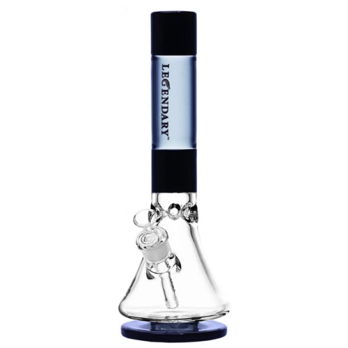 Legendary - 14 Inch Colored Ice Beaker - Black - Bongs Canada