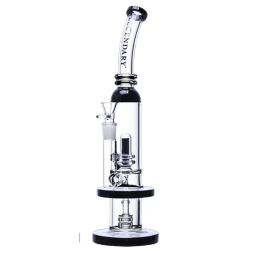 Legendary - 15 Inch Dual Chamber Tower - Black - Bongs Canada