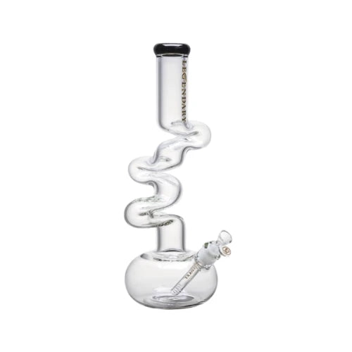 Legendary - 17 Inch 7mm Colored Rim Zong - Black - Bongs Canada