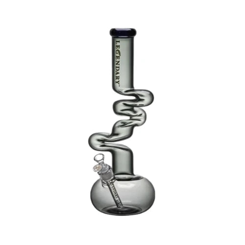 Legendary - 17 Inch 7mm Colored Zong - Black - Bongs Canada