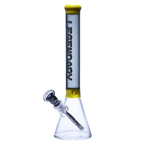 Legendary brand 18 Inch tall 7mm thick glass Elite Color Tube Beaker bong in black