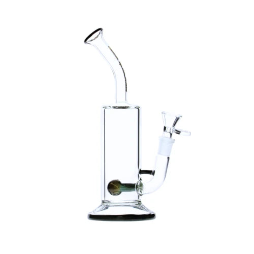 Nice Glass - Slitted Ball Percolator Bubbler - Black - Bongs Canada