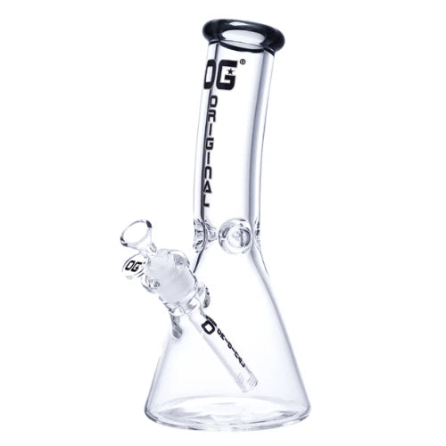 OG Original - 12 Inch 9mm Bent Neck Beaker Bong - Black - Bongs Canada