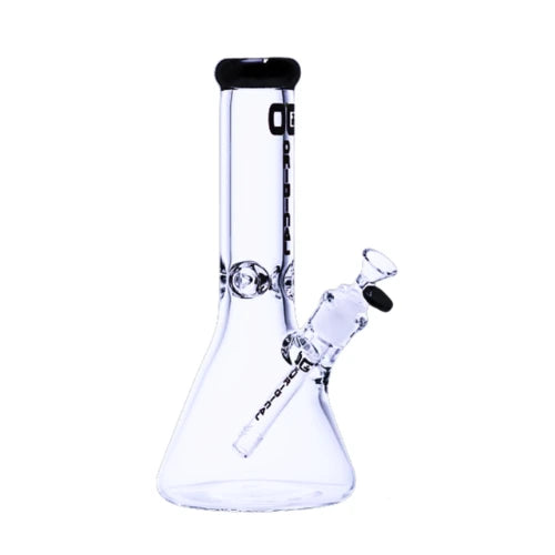 OG Original - 12 Inch 9mm Crystal Clear Beaker Bong - Black - Bongs Canada