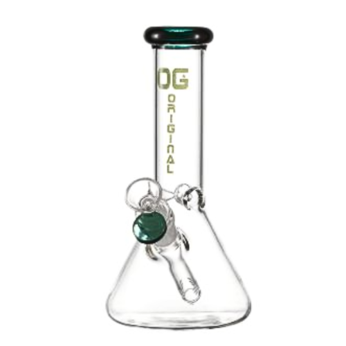OG Original - 8 Inch 4mm Mini Beaker Bong - Black - Bongs Canada