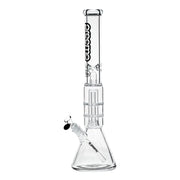 Preemo - 19” Dome Over Double Disc Perc Beaker - Black - Bongs Canada