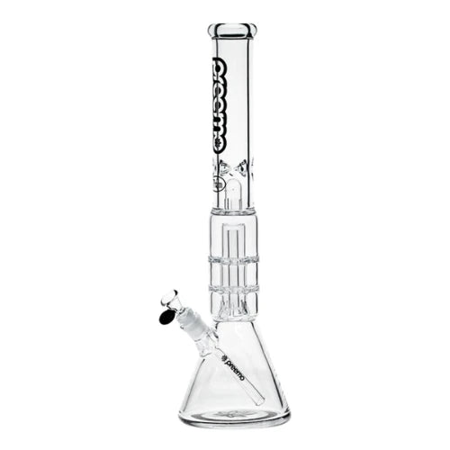 Preemo - 19” Dome Over Double Disc Perc Beaker - Black - Bongs Canada