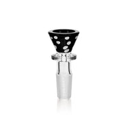 Black Arsenal Glass Playful Dots Bong Bowl 14mm - Bongs Canada