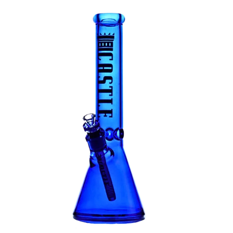 Castle Glassworks - 14" Electroplated Bong - Blue - Bongs Canada