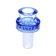 Castle Glass - 14mm Puck Bowl - Blue - Bongs Canada
