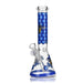 Arsenal - 10" Arsenal Honeycomb Buzz Beaker Bong - Blue - Bongs Canada
