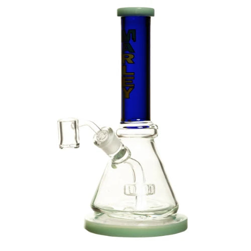 Marley - 10" Solid Bottom Dab Rig - Blue - Bongs Canada
