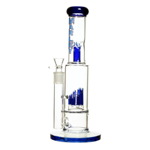 Marley - 13" Tube Ensemble Bong - Blue - Bongs Canada