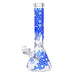 OG Original - 14" Glow-in-the-Dark Honeycomb Splash Beaker Bong - Blue - Bongs Canada