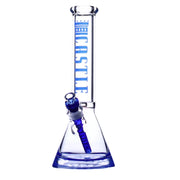 Castle - 14" 9mm Color Logo Castle Glass Bong - Blue - Bongs Canada

